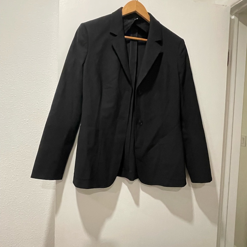 MaxMara Black Satin Blazer